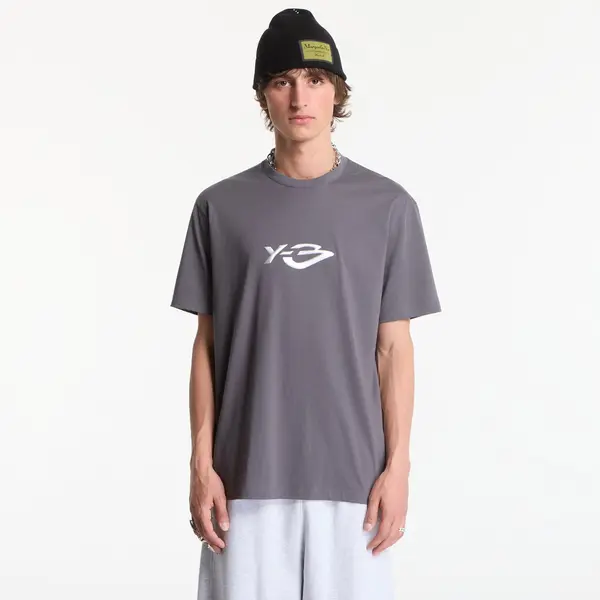 Y-3 Majica Y-3 Liquid Logo Short Sleeve T-Shirt UNISEX Grey Five L