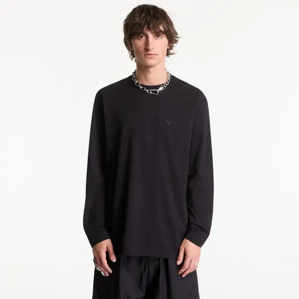 Y-3 Majica Y-3 Logo Long Sleeve Long-Sleeve Top UNISEX Black XS