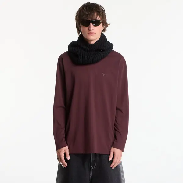 Y-3 Majica Y-3 Logo Long Sleeve Long-Sleeve Top UNISEX Night Red XS