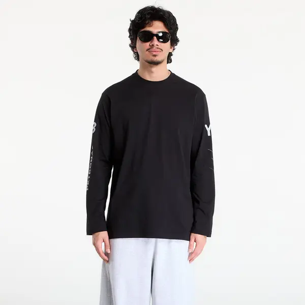 Y-3 Majica Y-3 Mercedes Chaos Logo Long Sleeve T Shirt Black L