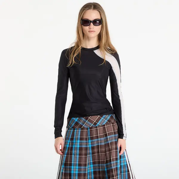 Y-3 Majica Y-3 Mesh Fitted Long-Sleeve Top Long-Sleeve Top Black S