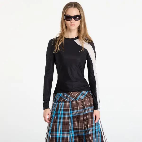 Y-3 Majica Y-3 Mesh Fitted Long-Sleeve Top Long-Sleeve Top Black XS
