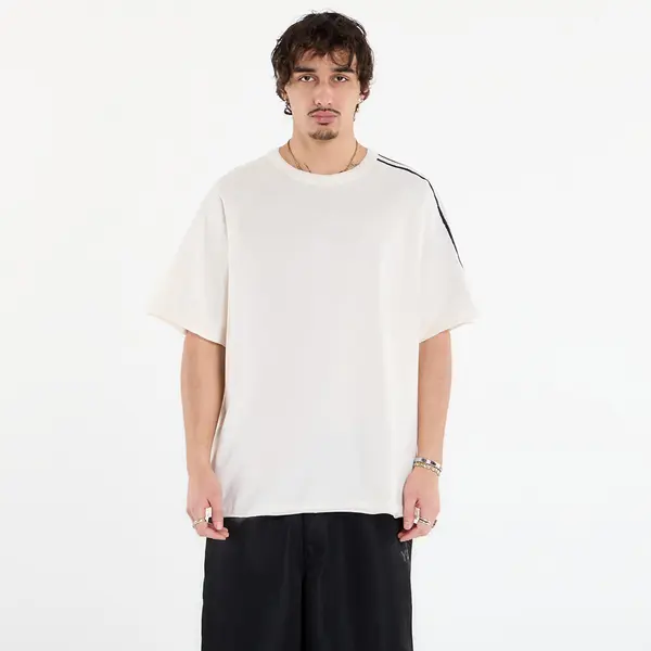 Y-3 Majica Y-3 Raw Edge 3 Stripes Short Sleeve T-Shirt Chalk White M