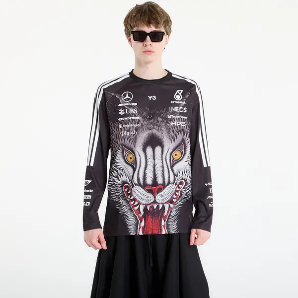Y-3 Majica Y-3 x Mercedes-AMG PETRONAS Formula One Team Driver Jersey Long Sleeve Black L