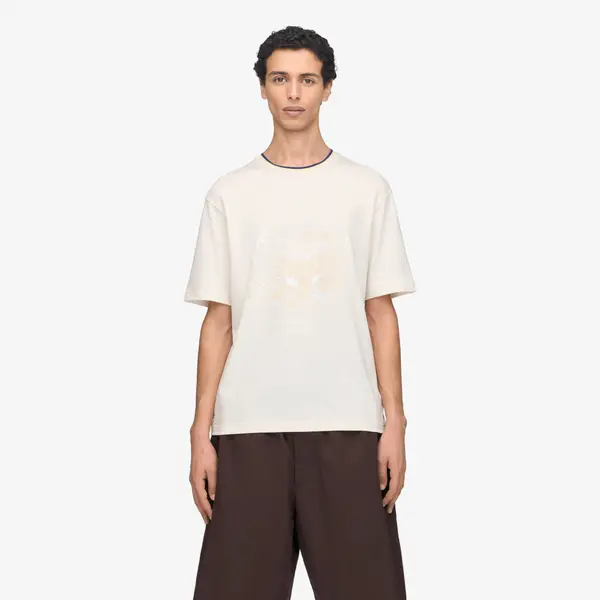 Y-3 Majica Y-3 x Wales Bonner Graphic T-Shirt Chalk White M