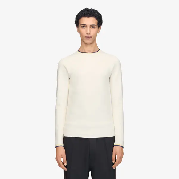 Y-3 Majica Y-3 x Wales Bonner Knit Base Long-Sleeve Top Cream White M