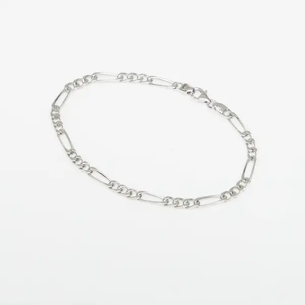 Miansai Narukvica Miansai 3mm Figaro Chain Bracelet Sterling Silver M