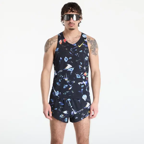 Nike Nike AeroSwift Glam Men's Dri-FIT ADV Running Singlet Black/ Laser Orange M