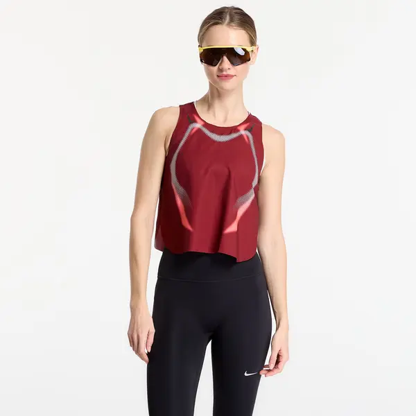 Nike Nike AeroSwift Women's Dri-FIT ADV Cropped Running Tank Top Team Red/ Black/ Black S