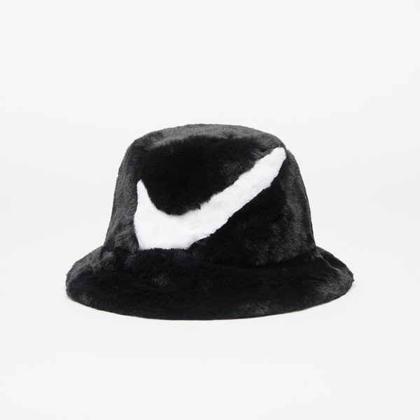 Nike Nike Apex Bucket Faux Fur Swoosh Black/ White L