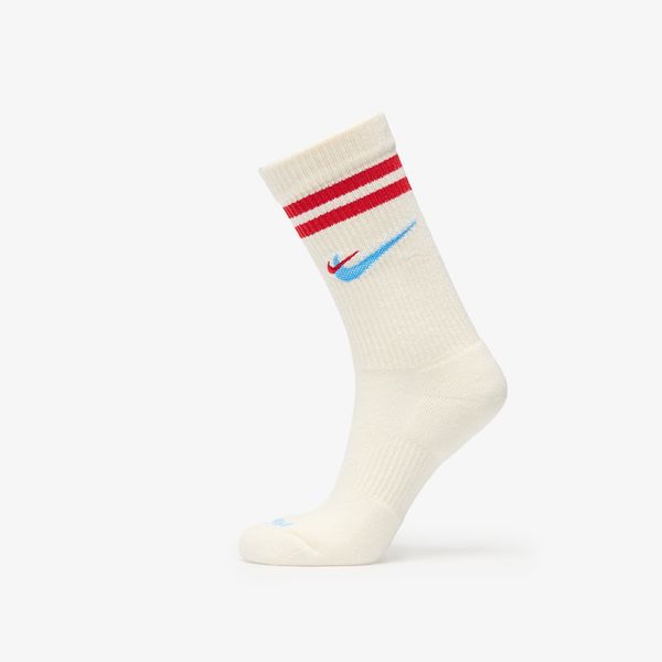 Nike Nike Everyday Plus Force Cushioned Crew Socks Sail/ University Red/ University Blue M