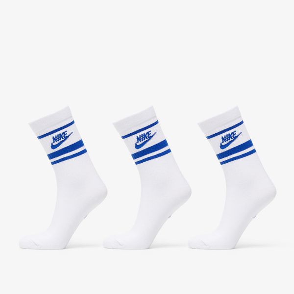 Nike Nike Sportwear Everyday Essential Crew Socks 3-Pack White/ Game Royal XL