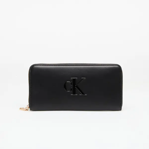 Calvin Klein Novčanik Calvin Klein Bold Ck Long Zip Around Black Universal