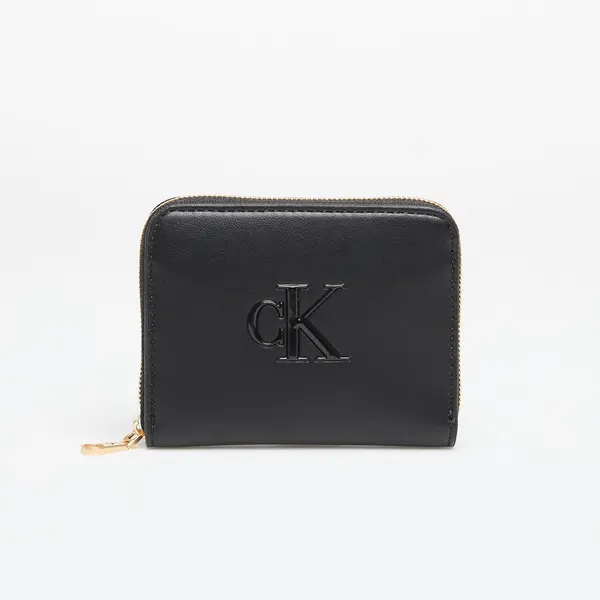 Calvin Klein Novčanik Calvin Klein Bold Ck Medium Zip Around Black Universal
