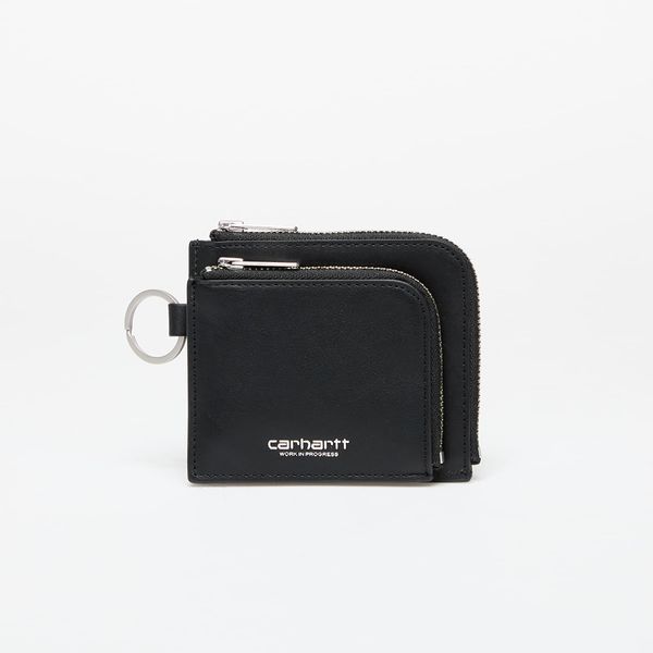 Carhartt WIP Novčanik Carhartt WIP Double Vegas Zip Wallet Black/ Silver Universal