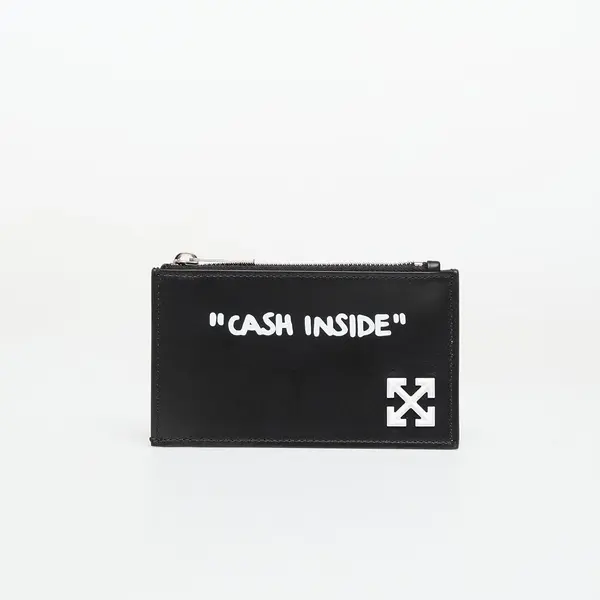Off-White Novčanik Off-White Jitney Quote Zipped Card Case Black/ White Universal