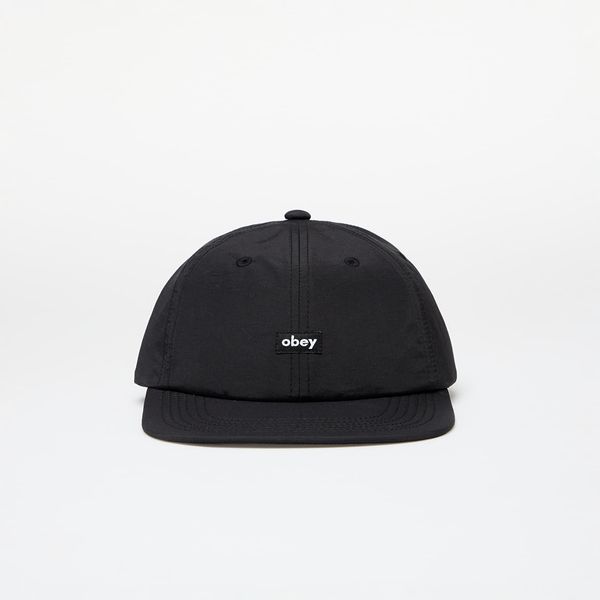 OBEY Clothing OBEY Lowercase Nylon 6 Panel Strapback Black Universal