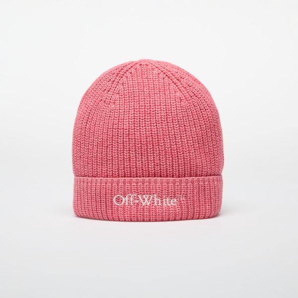 OFF-WHITE KIDS Off-White Kids Bookish Beanie Pink/ Off White I