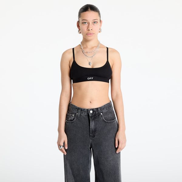 Off-White Off-White Off Rib Bralette Black/ White M