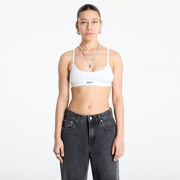 Off-White Off-White Off Rib Bralette White/ Black M