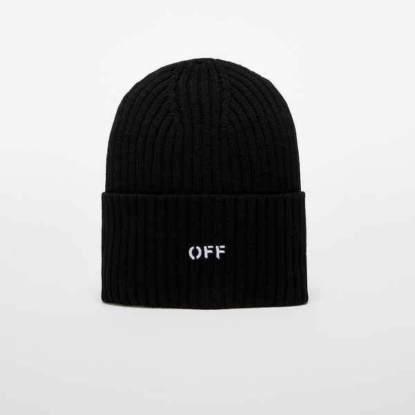 Off-White Off-White Off Stamp Loose Knit Beanie Black/ White Universal