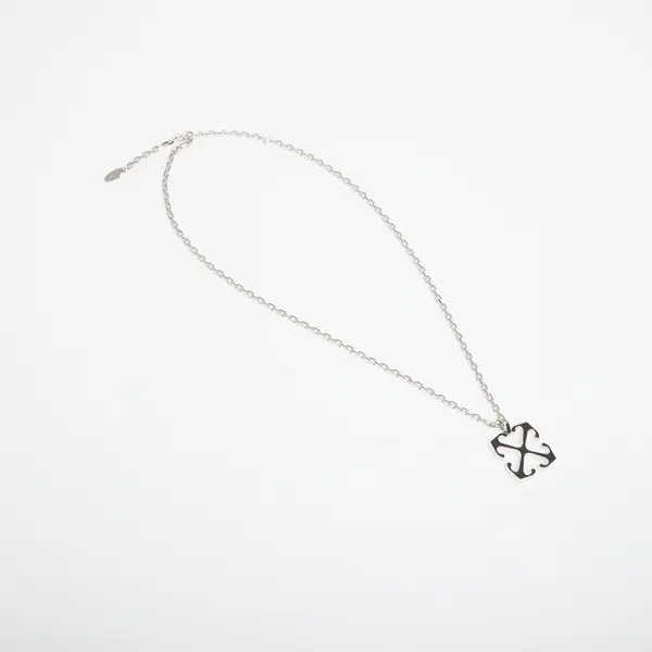 Off-White Ogrlica Off-White Arrow Necklace Silver/ Black Universal