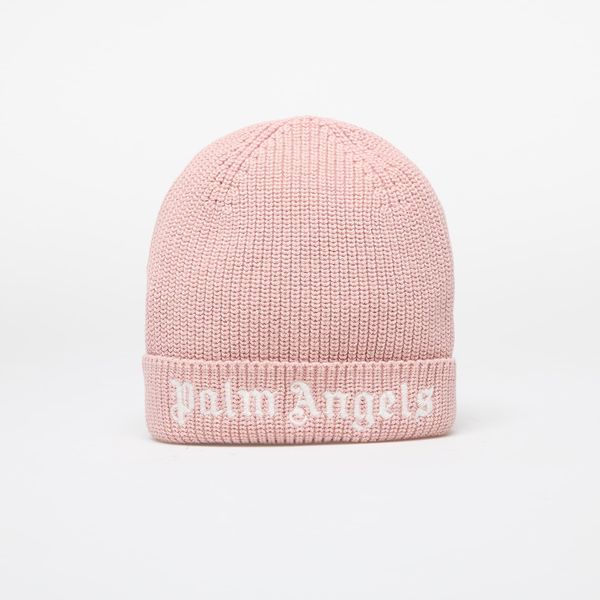 Palm Angels Kids Palm Angels Kids Logo Knit Beanie Pink/ White II