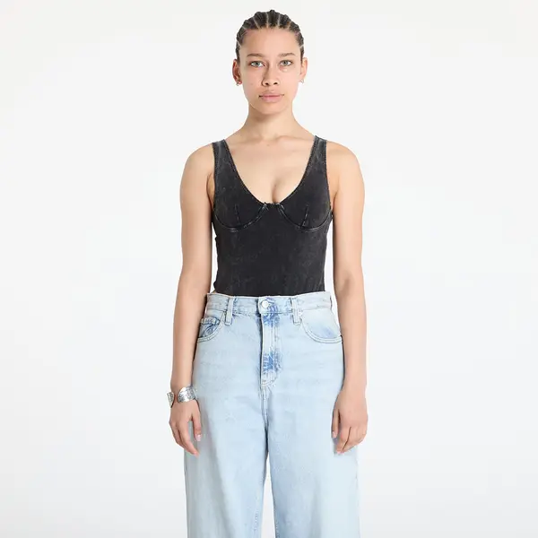 Patta Patta Femme Acid Wash Bodysuit Black XL