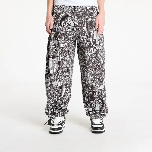 Marcelo Burlon Pidžamo Marcelo Burlon Aop Mech Baggy Pajama Pants Dark Grey Me S