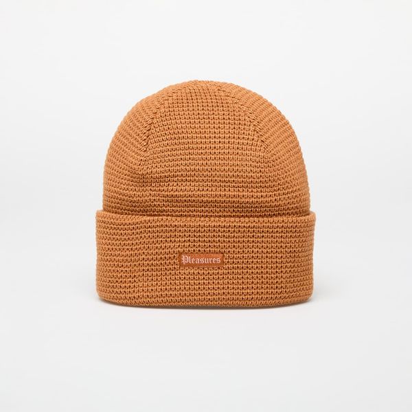 PLEASURES PLEASURES Old E Waffle Beanie Rust Universal