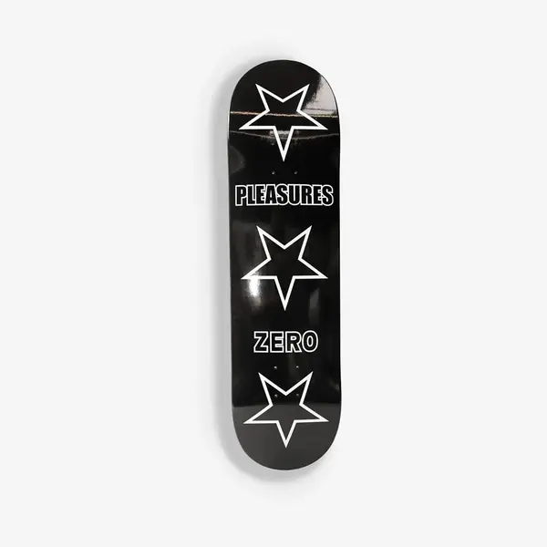 PLEASURES PLEASURES Stars Skate Deck Black Universal