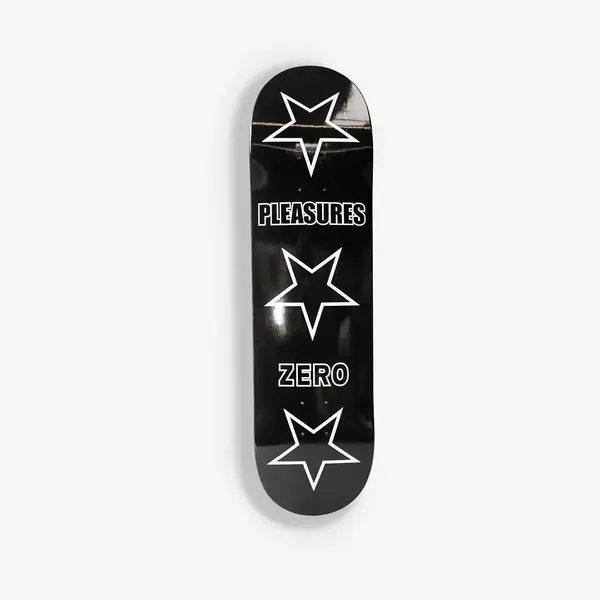 PLEASURES PLEASURES Stars Skate Deck Black Universal