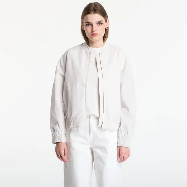 Calvin Klein Prsluk Calvin Klein Linen Bomber Jacket White Sand M