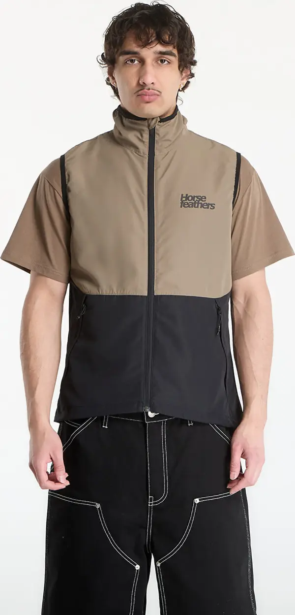 Horsefeathers Prsluk Horsefeathers Hill Vest Taupe/ Black L