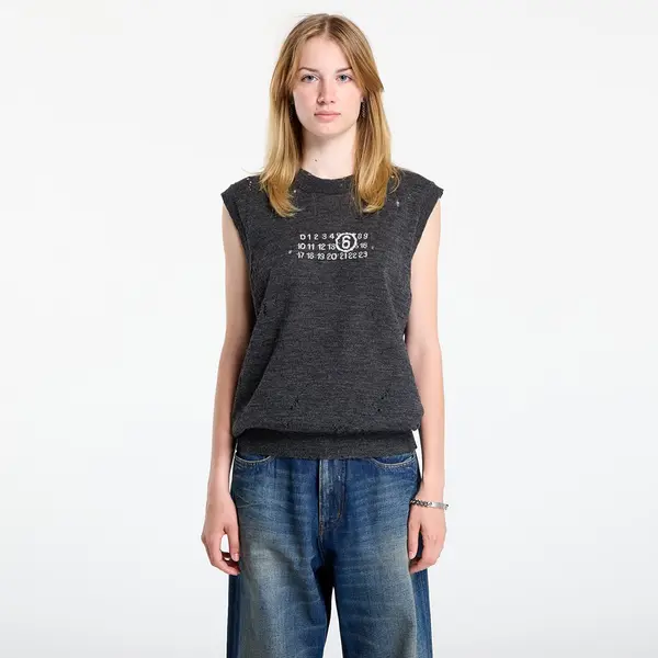 MM6 Prsluk MM6 Gilet Dark Grey Melange L