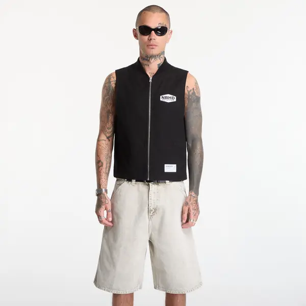 NEIGHBORHOOD Prsluk NEIGHBORHOOD Zip Work Vest Black L