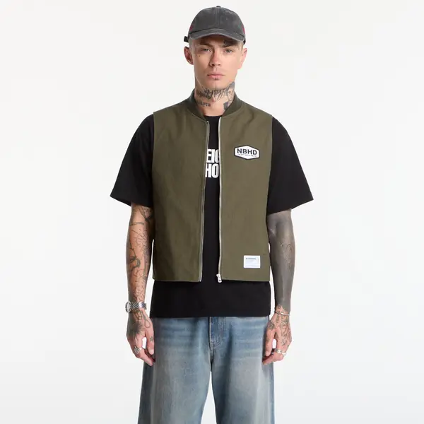 NEIGHBORHOOD Prsluk NEIGHBORHOOD Zip Work Vest Olive Drab L