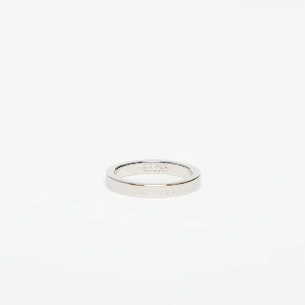 MM6 Prsten MM6 Numeric Minimal Signature Ring Polished Palladio 09