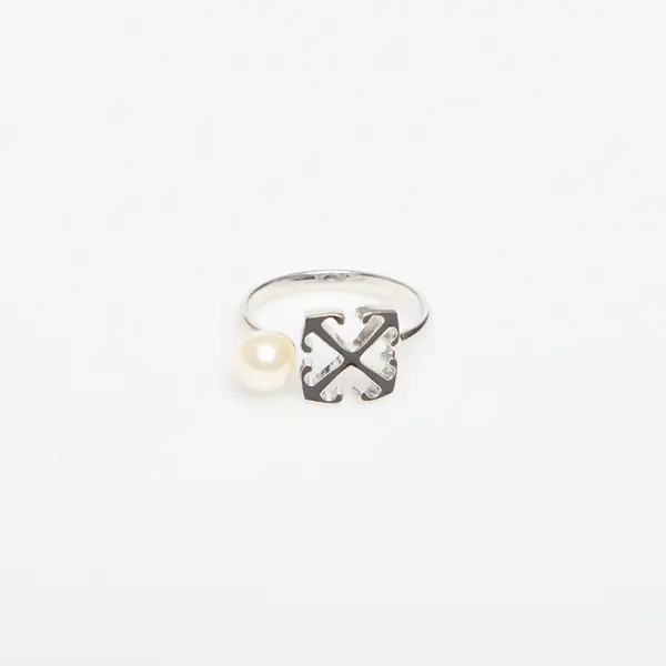 Off-White Prsten Off-White Ow Ring Silver/ Black 52