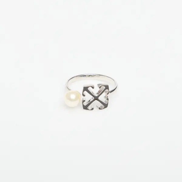 Off-White Prsten Off-White Ow Ring Silver/ Black 54