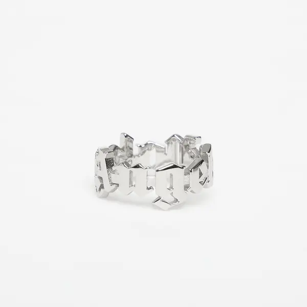 Palm Angels Prsten Palm Angels Classic Logo Rounded Ring Silver/ Silver 62