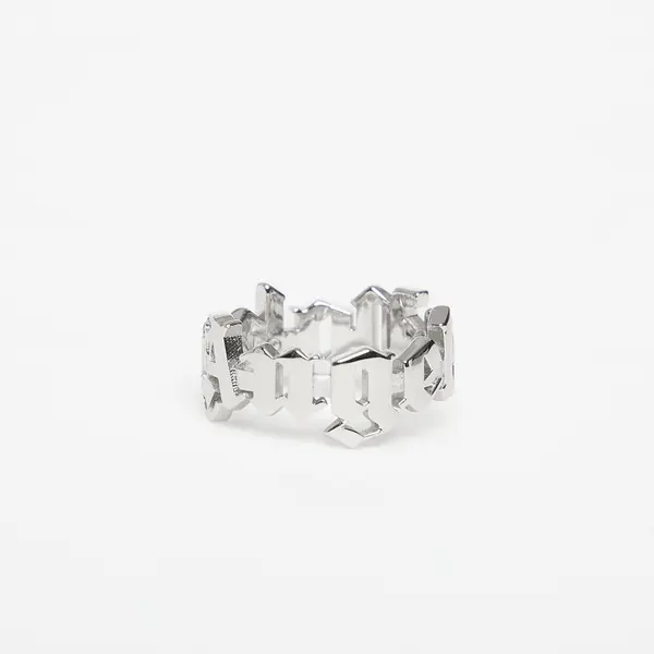 Palm Angels Prsten Palm Angels Classic Logo Rounded Ring Silver/ Silver 62