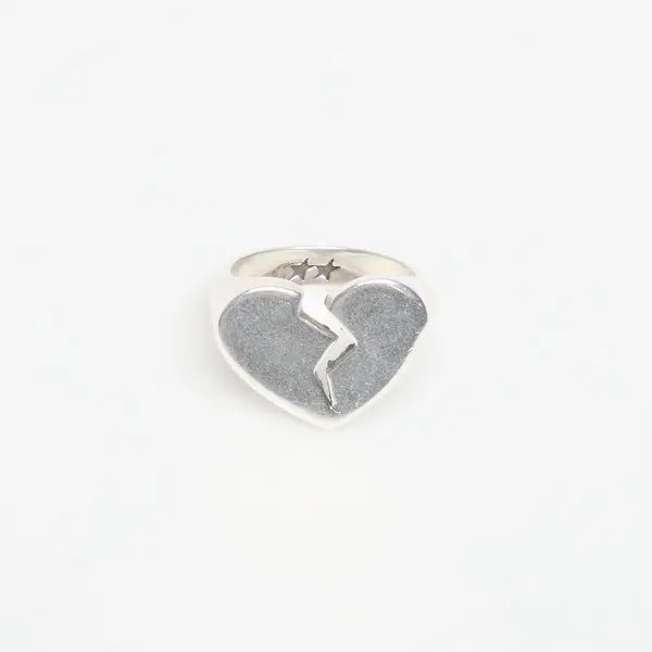 TwoJeys Prsten TwoJeys Broken Heart Ring Silver 52 mm