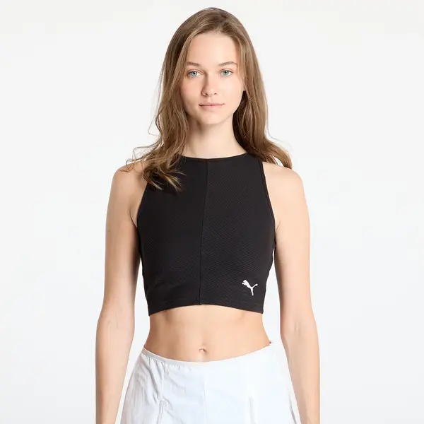 Puma Puma Wardrobe Essentials Ribbed Crop Top PUMA Black L