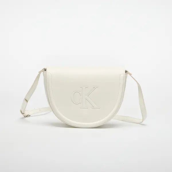 Calvin Klein Ručna torbica Calvin Klein Bold Ck Saddle Crossbody Lily White Universal