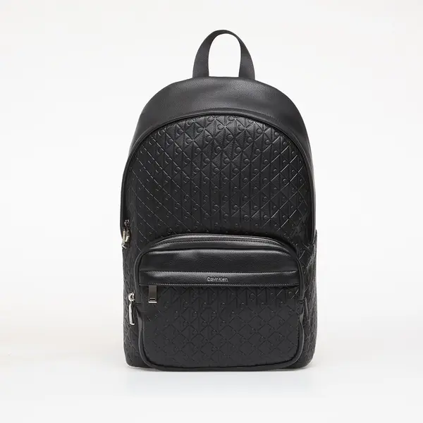 Calvin Klein Ruksak Calvin Klein Emblem Aop Emboss Round Backpack Black Universal