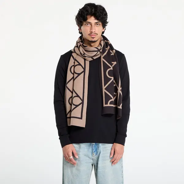 Calvin Klein Šal Calvin Klein Emblem Aop Jcq Fine Scarf Black Universal