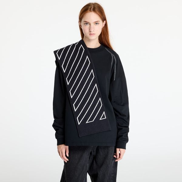 OFF-WHITE KIDS Šal Off-White Kids Bookish Diag Scarf Black/ Off White Universal