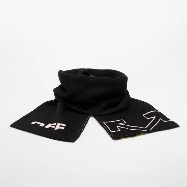 OFF-WHITE KIDS Šal OFF-WHITE KIDS Type Logo Scarf Black/ Soft Pink Universal