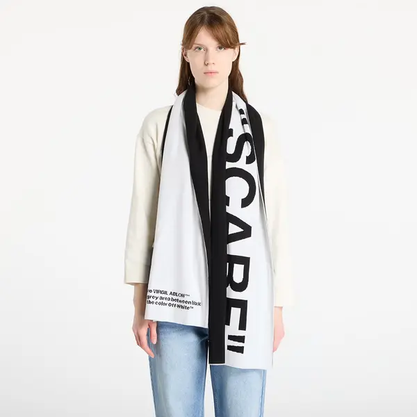 Off-White Šal Off-White Quotes Scarf White/ Black Universal